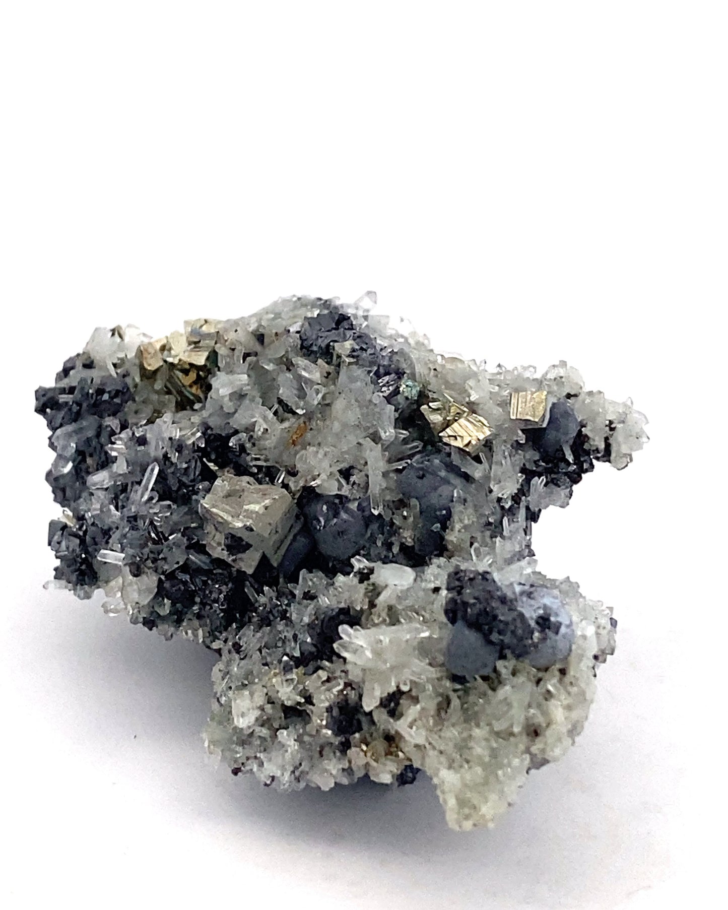 Pyrite, Quartz and Sphalerite from Borieva mine, Madan, Bulgaria