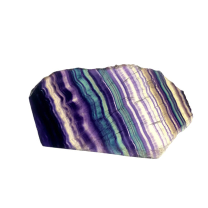 High Quality Polished Rainbow Fluorite Slice