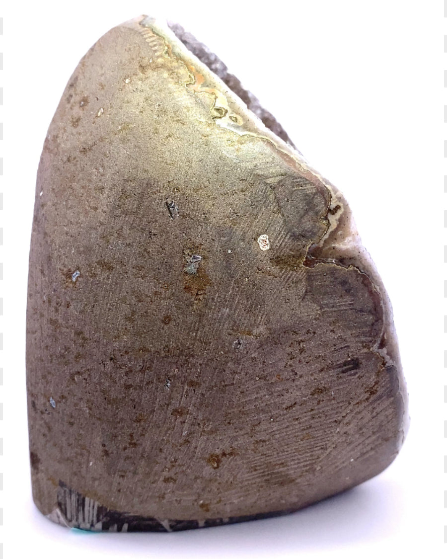 Grey/Black Amethyst Freeform Cutbase - Artigas, Uruguay