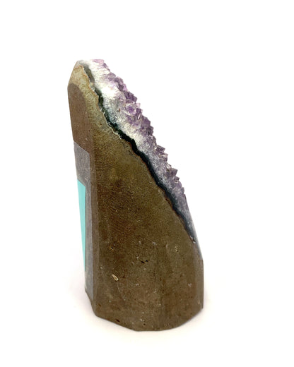 Purple Amethyst Freeform Cutbase - Artigas, Uruguay
